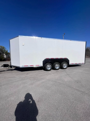 2023 24' Tri Axle “No Ramp” Enclosed Hydraulic Utility Trailer 21,000 GVWR / 15,000 Payload