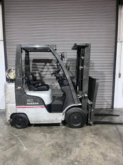 5k Indoor Nissan LP Forklift w/ Triple Mast Side Shift & Brand New Tires