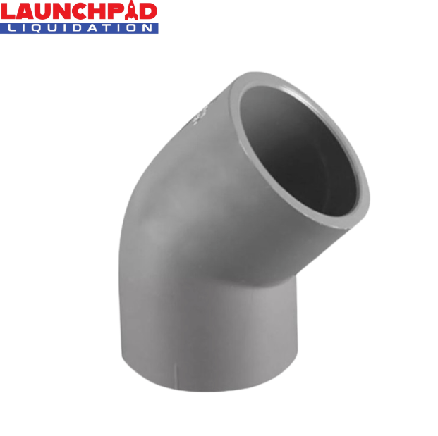 Charlotte Pipe PVC 08309 1200 Schedule 80 PVC 45 Degree Elbow