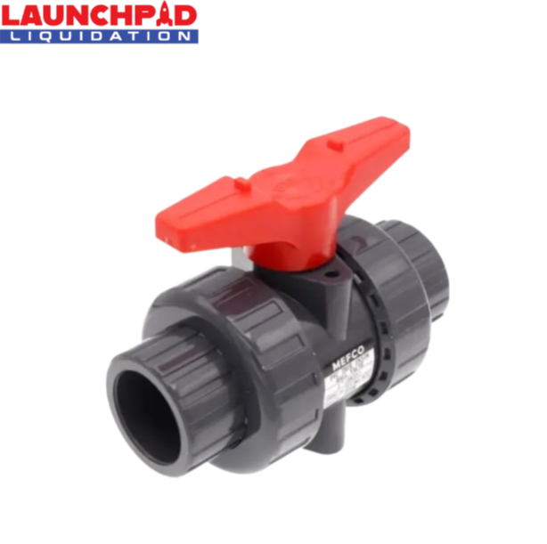 Gray True Union PVC T Handle Ball Valve (Solvent Weld) 1-Inch 772ST SCH 80