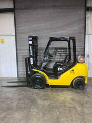 2014 Komatsu 5k Pneumatic Indoor/Outdoor Construction Forklift w/Triple Mast & Side Shift