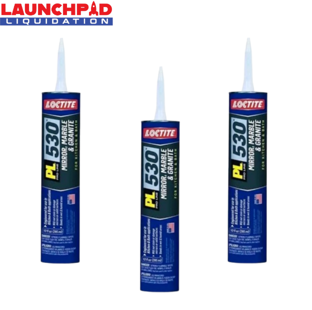 Loctite PL 530 Mirror Marble and Granite Construction Adhesive (3 Tubes)