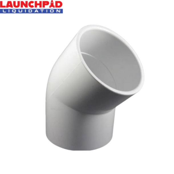 Schedule 80 PVC 45 Degree Elbow, 3 Inch