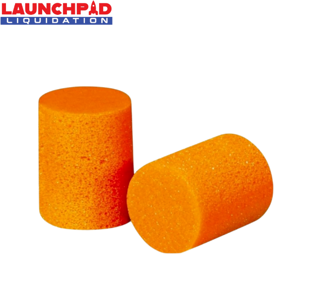 Self-Adjusting Disposable Earplugs Noise Reduction Orange Ear Foam 50 Pairs Box