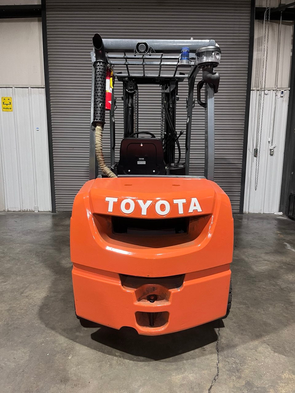 2019 Toyota Diesel Forklift 8FDU32 w/Side Shifting Fork Positioner & Solid Pneumatic Tires!