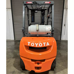 2018 Toyota Outdoor Pneumatic Forklift w/ Triple Mast & Side Shift, 5,000 lbs