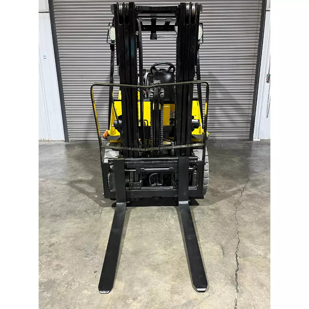 2014 CAT Dual Fuel Solid Pneumatic Forklift w/ Triple Mast & Side Shift 5000 lbs