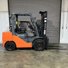 2014 Toyota Dual Fuel Pneumatic Forklift w/ Triple Mast & Side Shift, 6500 lbs