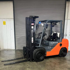 2014 Toyota Dual Fuel Pneumatic Forklift w/ Triple Mast & Side Shift, 6500 lbs